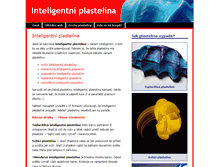 Tablet Screenshot of inteligentni-plastelina.pavucina.com